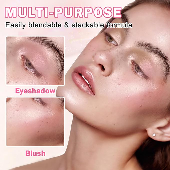 Glitter Eyeshadow Champagne Glow Single Eyeshadow,Ultra Fine Shimmer Eyeshadow Lightweight Sparkling Blendable Formula,Daily Multiuse Glossy Eyes Makeup (09 Moonstone)
