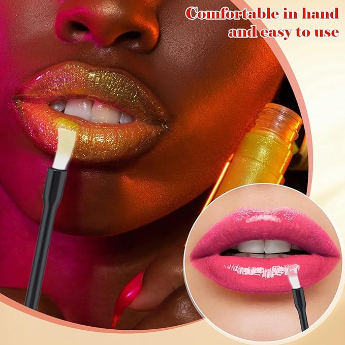 100 Pcs Lip Brushes Disposable Nail Polish Brushes Disposable Lip Brushes Lip Wand Disposable Applicators Lipstick Lip Gloss Wands Nail Polish Brush Multifunctional Makeup Brushes for Women