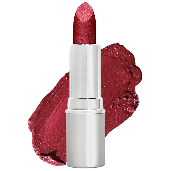 Honeybee Gardens Truly Natural Long Lasting Lipstick, Goddess, Medium Berry with Wine Undertones, Naturally Hydrating & Nourishing, Vegan, Gluten-Free & Cruelty-Free, 0.11 oz / 3 g