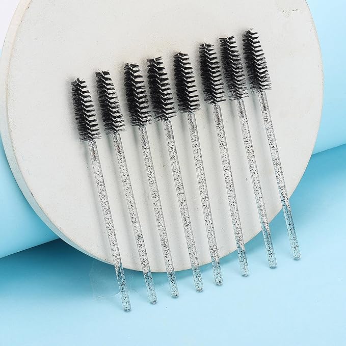 Tbestmax 1200 Disposable Mascara Wands Eyelash Brush Spoolies for Eyebrow Eye Lash Extension, Makeup Brushes Applicators Kits - Black