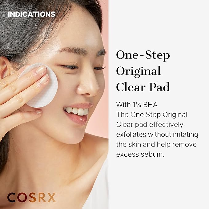 COSRX BHA Toner Pads, 70 Sheets, Exfoliating Pads for Dead Skin & Blackheads, Minimize Pores, Prevent Breakouts, Smooth Skin Texture, Korean Skin Care, Stocking Stuffers, Holiday Gifts,Gifts For Women