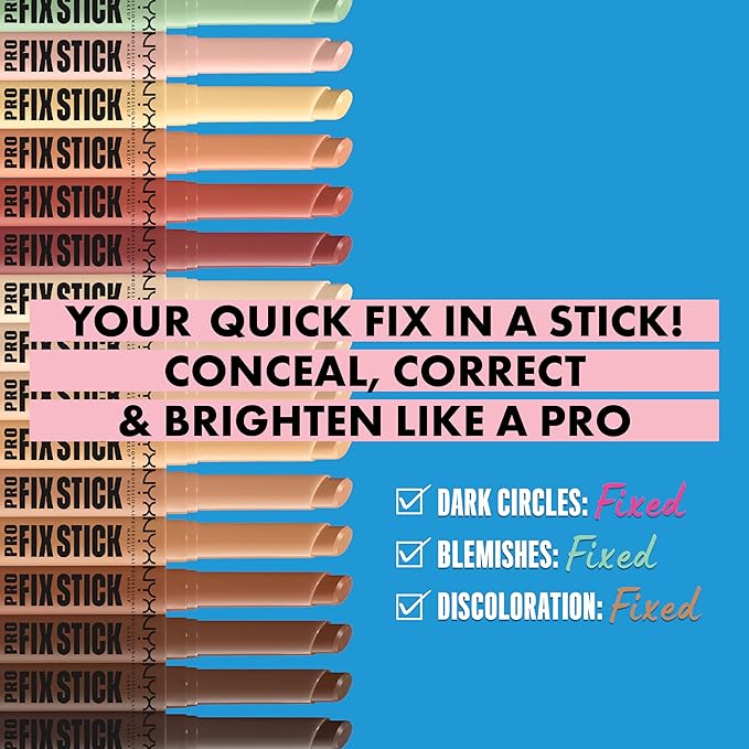 NYX PROFESSIONAL MAKEUP Pro Fix Stick Correcting Concealer, Buildable Medium Coverage Concealer Stick - Vanilla