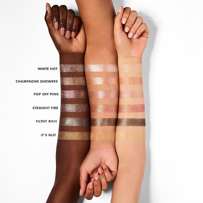 e.l.f. Fine As Fleck Glitter Eyeshadow, Long-Lasting Sheer Eye Makeup With A Shimmer Finish, Soft, Smooth Formula, Vegan & Cruelty-Free, Pop Off Pink