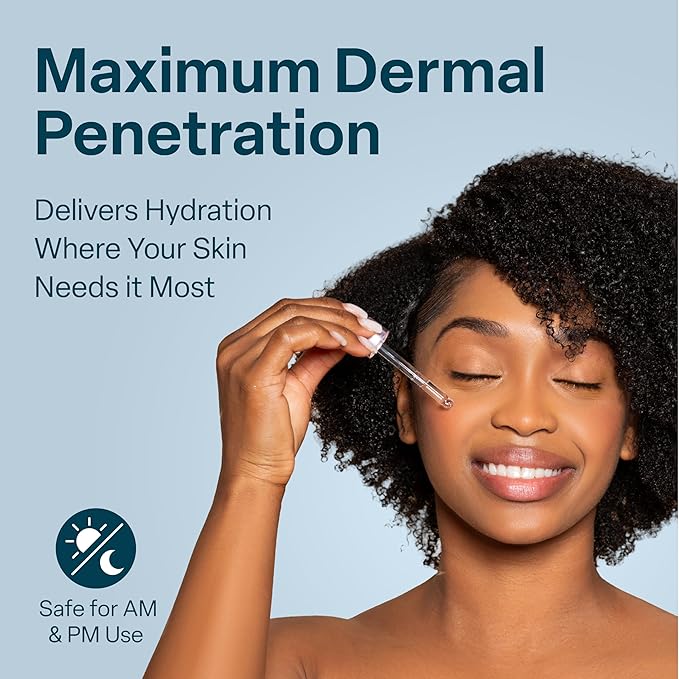 QRxLabs Hyaluronic Acid Serum for Face with Vitamin B5 - Plumping Face Hydration - Rapid-Absorption Facial Care - Elasticity-Boosting Anti-Aging Serum - 2 Fl Oz