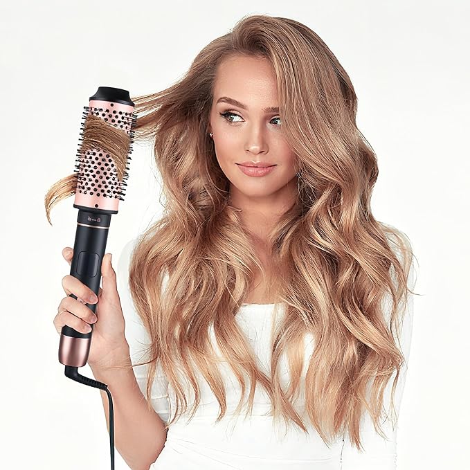 NONK 3-in-1 Interchangeable Curling Iron, 1 1/4" 1 1/2" 1 3/4" Heated Barrels for Different Curls, Adjustable Digital Temp, Fast Heat, Hair Styling Tool for All Hair Types,Large Barrel Curling Iron