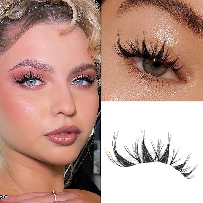 110Pcs Clear Band Lash Clusters 10-14mm Natural Look Cluster Eyelashes C Curl Resuable Invisible Band Individual Cluster Lashes(122)
