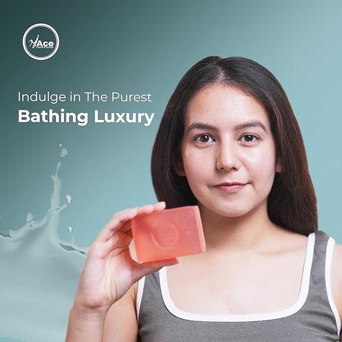 MY ACE Divine Lotus Bathing Bar – Handmade with Lotus Extract & Coconut Oil, SLES & Paraben Free, Enriched with Shea Butter & Vitamin E – Gentle & Moisturizing