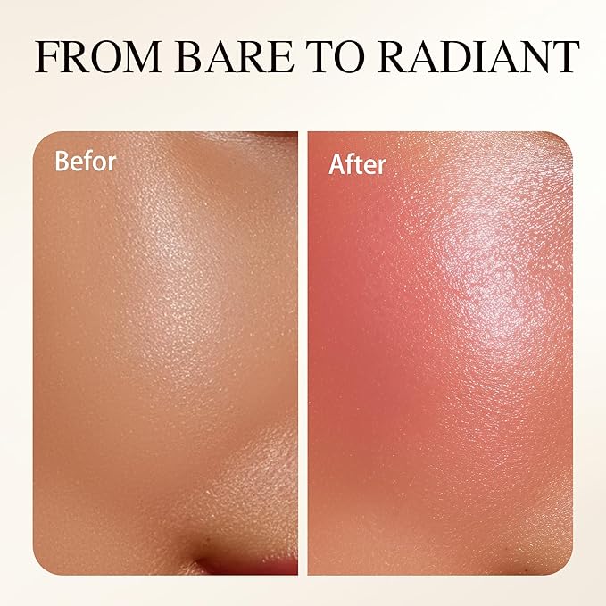 Luminous Blush Powder-Multi-Use Formula, Ultra-Fine & Smooth, Longer-Lasting Wear with Natural Luminous Glow (06#)