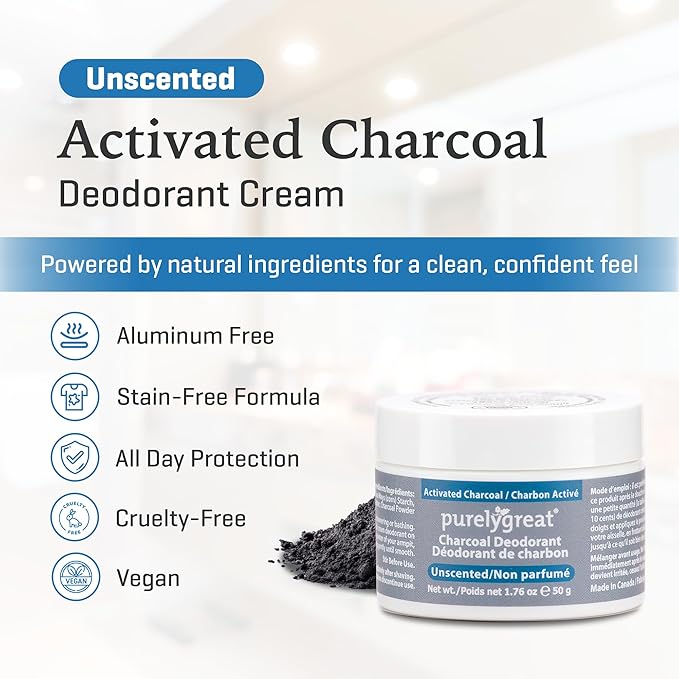 Purelygreat Charcoal Deodorant (Charcoal Unscented)