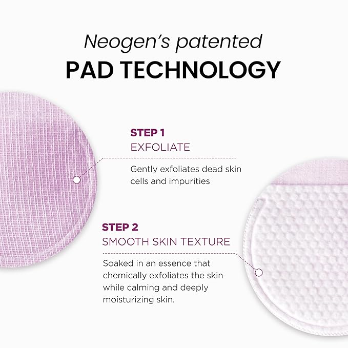DERMALOGY by NEOGENLAB Bio-Peel Gauze Peeling Pads (Wine, 30 pads) - Exfoliating & Firming Peeling Pad with PHA & Red Wine & Resveratrol & Acid Hyaluronic - Korean Skin Care
