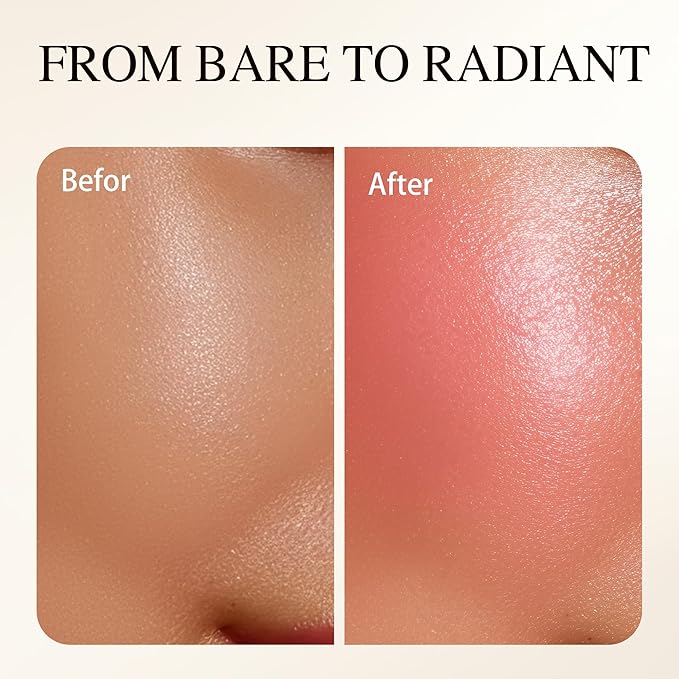 Luminous Blush Powder-Multi-Use Formula, Ultra-Fine & Smooth, Longer-Lasting Wear with Natural Luminous Glow (03#)