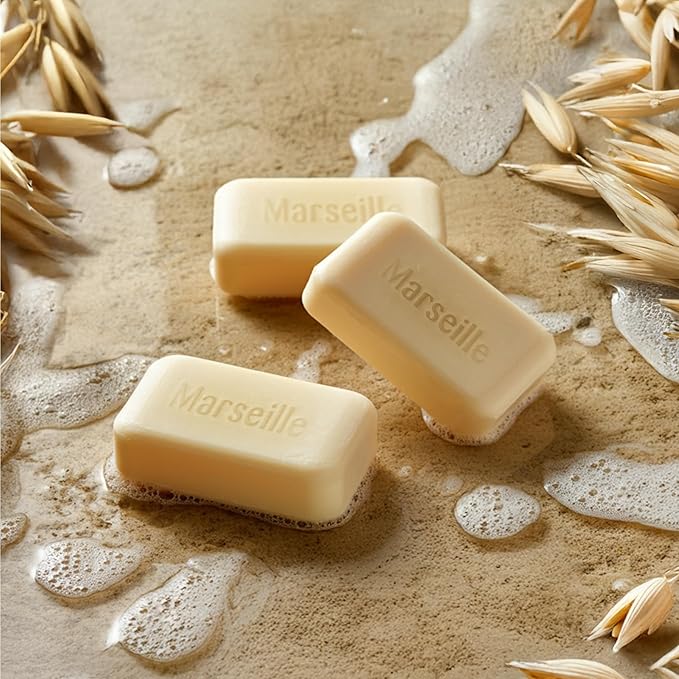 A LA MAISON Oat Milk Bar Soap - Triple French Milled Natural Moisturizing Hand Soap Bar (1 Bar of Soap, 8.8 oz Bar)