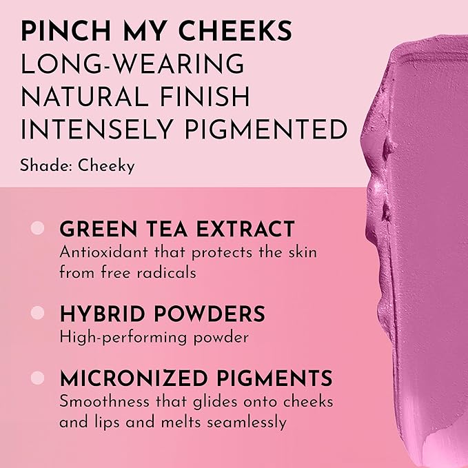 LAWLESS Pinch My Cheeks Soft-Blur Cream Blush - Cheeky - Premium Blush with Natural Ingredients to Re-Energize and Protect the Skin While Imparting a Soft, Cloudy Finish - 0.18 oz