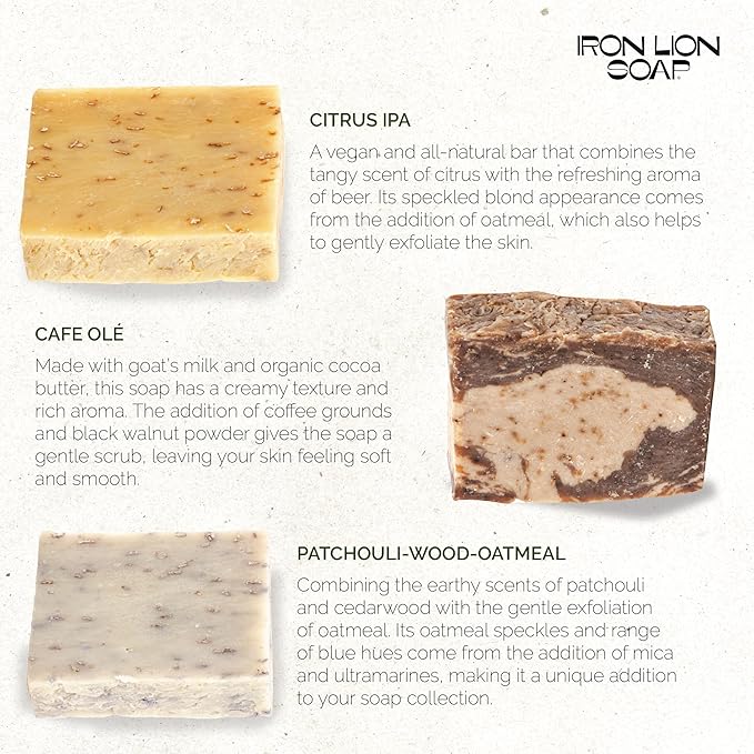 ILS Soap Co.– All-Natural Soap bar for Men & Women – Cold Process, Handmade in the USA