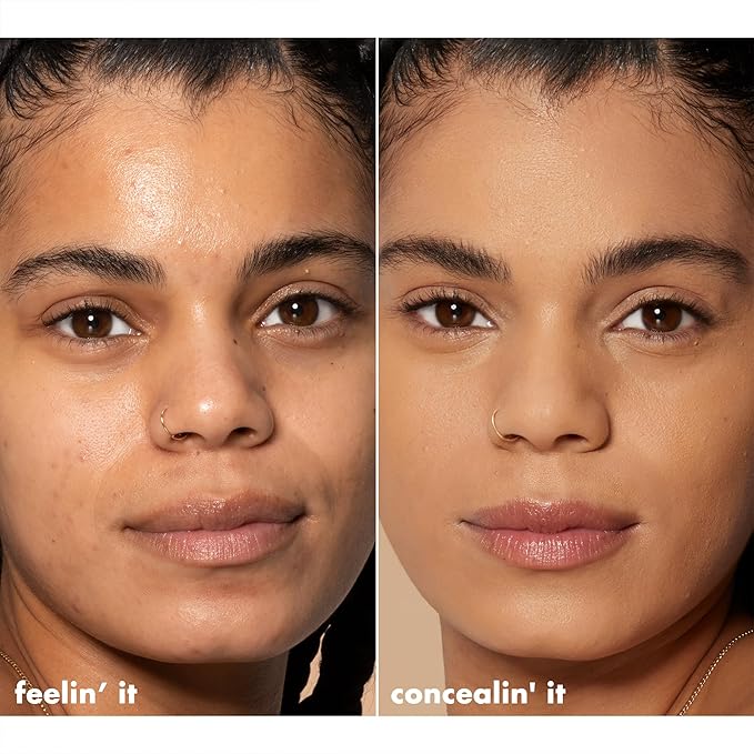 e.l.f. Hydrating Camo Concealer, Covers Blemishes & Under-Eye Circles, Full-Coverage & Delivers A Satin Finish, Vegan & Cruelty-Free, Medium Beige