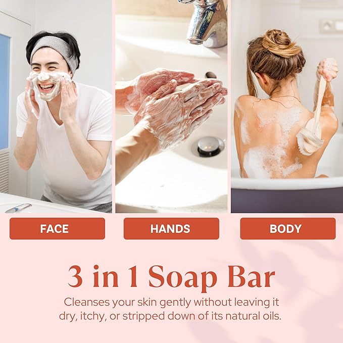 Wavertree & London Persimmon & Red Currant Scented Natural Soap (8 Bars), 7oz Moisturizing French Triple Milled Soap Bars enriched with shea butter - Pure Plant Oil Bath & Body Bars for All Skin Types