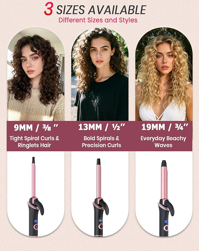 Mini Curling Iron for Short Hair Dual Voltage with European UK Plug Adapter Ceramic Travel Small Curling Iron 3/4 Inch Barrel Curler with Professional 30S Fast Heating, 5 Temps for Global Travel