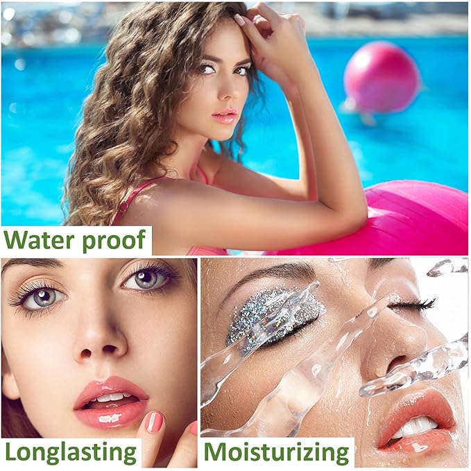 2PCS Color Changing Lipstick,Magic Lipstick Jelly Lip Balm,Long Lasting Waterproof Temperature Color Change Lip Gloss (B)