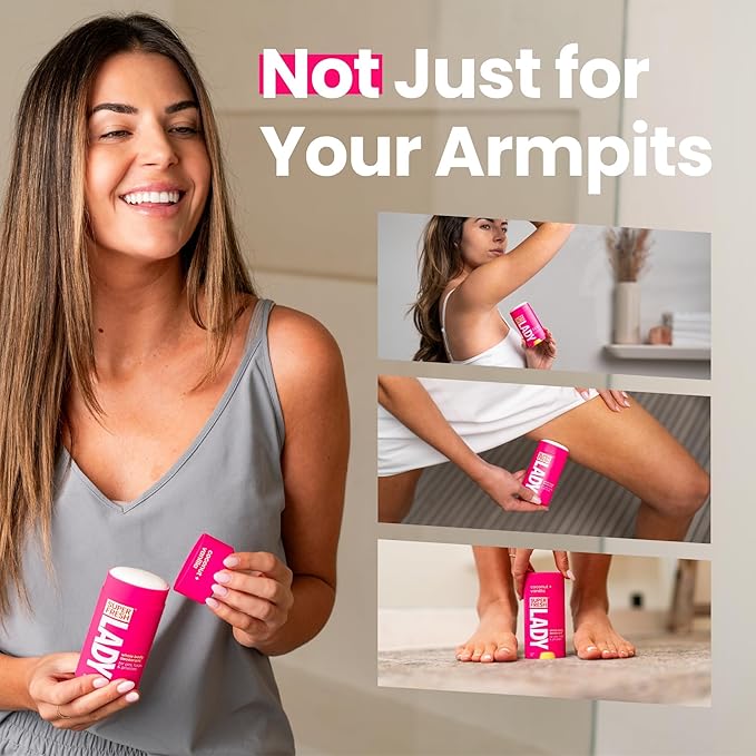 Super Fresh Aluminum Free Deodorant Stick for Women, Non Toxic Coconut and Vanilla Whole Body Odor Control, Skin Safe, 2 Pack
