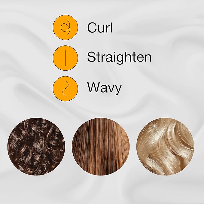 GK HAIR Global Keratin D700 Titanium Styling Flat Iron 360 Degree Swivel Cord Auto Shutoff Professional Straightener Works on Wet and Dry Hair Cutting Edge Titanium Plates 150C-232C - All Hair Types