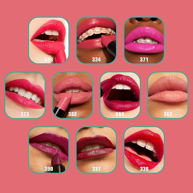 3INA The Lipstick - Moisturizing Lipstick for Women - Semi-Matte Satin Finish with 5-Hour Long Wear - Highly Pigmented and Comfortable - 373-0.16 oz
