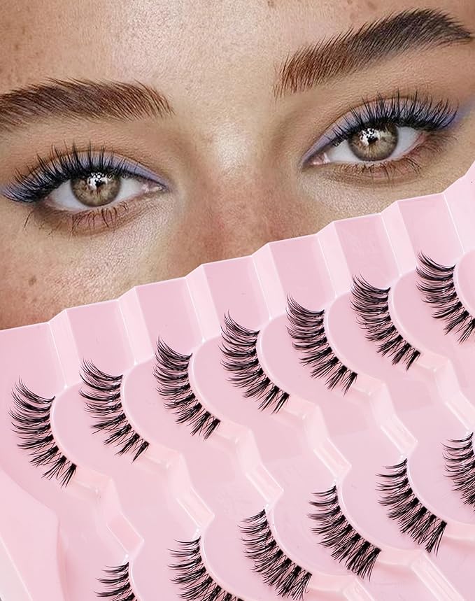 Frihappy Half Lashes Natural Wispy Half Eyelashes Cat Eye Corner Lashes HA-5