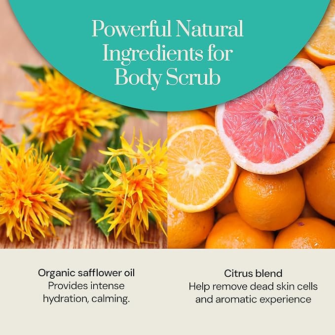 Soapstones Enliven Exfoliating Body Scrub - 200 mL - Gentle and Soothing with Safflower Seed Oil