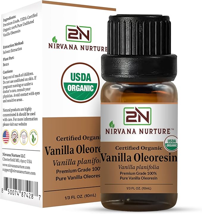 Vanilla Oleoresin USDA Certified Organic, 100% Pure Natural Premium Grade, Undiluted