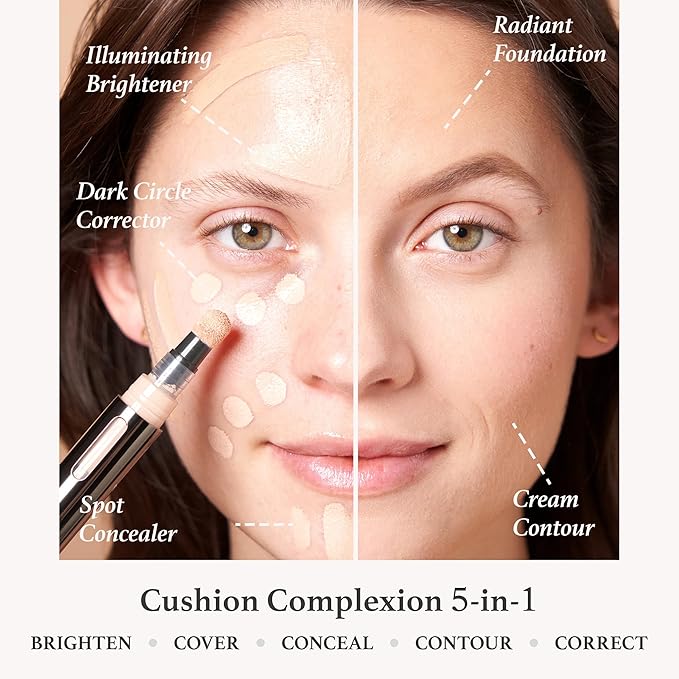 Julep Cushion Complexion Concealer & Corrector Stick - 300 Honey - Infused with Turmeric & Hyaluronic Acid - Medium Coverage - Natural Finish