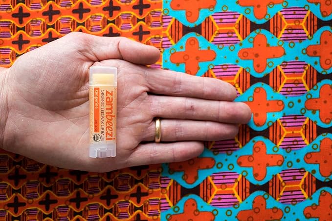 Organic, Fair Trade Beeswax Lip Balm - Tangerine 3 Pack - Ethically Sourced