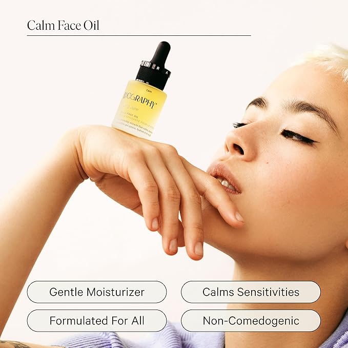 Biography Long June Quieting Face Oil, 13ml- Natural Smoothing & Clarifying Dry Oil. Clarifying, Moisturizing & Hydrating Beauty Facial Oil for Women w/Camellia, Vitamin E & Marula