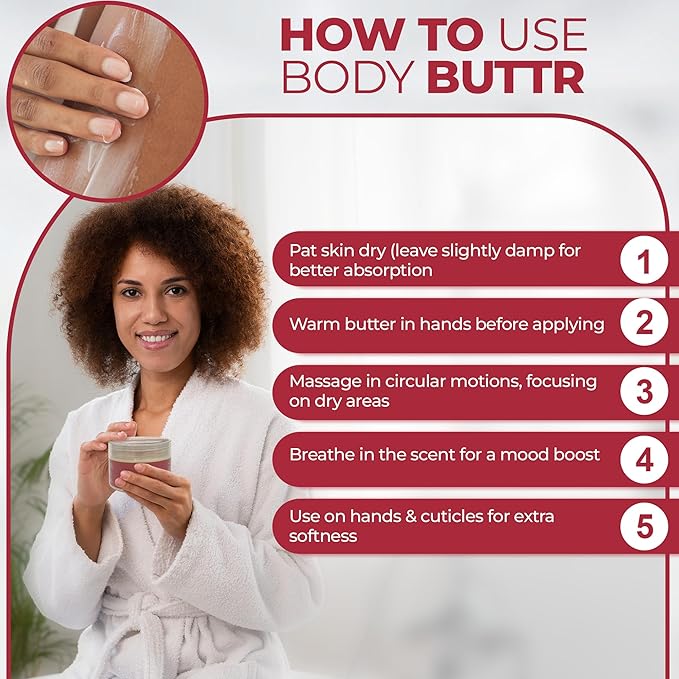 body butter grapefruit scent long -lasting fragrance,hydrate skin jojoba oil and more 8oz