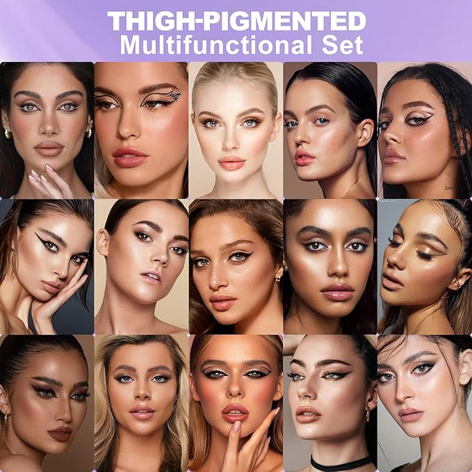 Eyebrow Pen Kit, with Microblading Eyebrow Pen, Eyebrow Gel, Eyeliner, Eyebrow Brush, Eyebrow Pencils for Women, Waterproof, Smudge Proof, Long Lasting Makeup Formula - Taupe