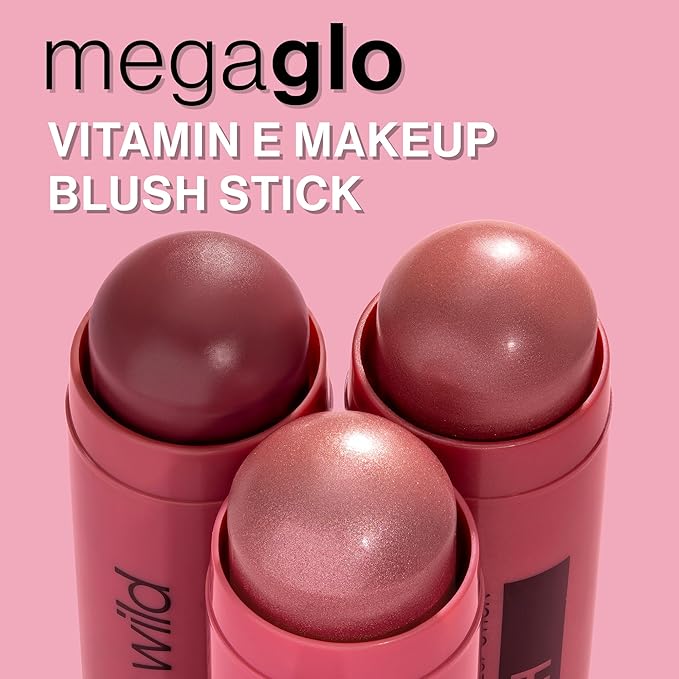 wet n wild MegaGlo Makeup Stick, Buildable Color, Versatile Use, Cruelty-Free & Vegan - Dusty Pink