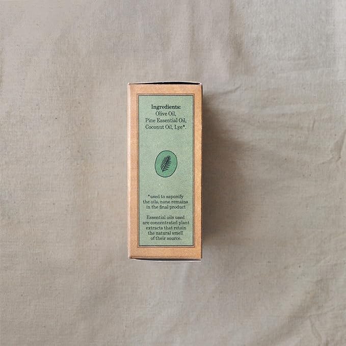 Olively Forest Melody - All Natural Soap Bar - Soap Bar handmade with Olive and Pine Oil - Bar Soaps made with 100% natural ingredients - Body, Bath and Shower Soap - Vegan Bar Soap