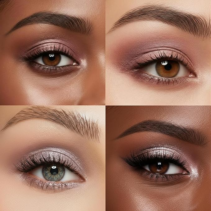 Lamora Eyeshadow Palette Makeup - Eye Makeup Palette with 16 Highly Pigmented Matte & Shimmer Shades - Vegan & Blendable