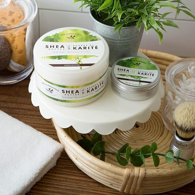 Pre de Provence Beurre De Karité Moisturizing Collection, Shea Butter Enriched Nourishing, Body Butter, 500 ML, Unscented