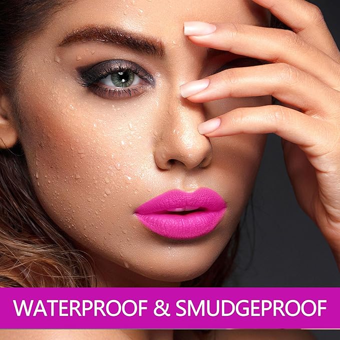 MAKI YIKA Hot Pink Lipstick for Women Color Stay Long Lasting Lipsticks, No Smudge Matte Liquid Lipstick Transferproof Cruelty-Free Lip Color |Pink Soul