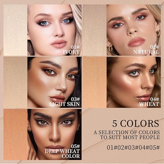 O'CHEAL Face Foundation Contour Stick Long-wear Lightweight Brighten Stick Blemish Contouring Face Concealer Beauty Makeup 03#LIGHT SKIN