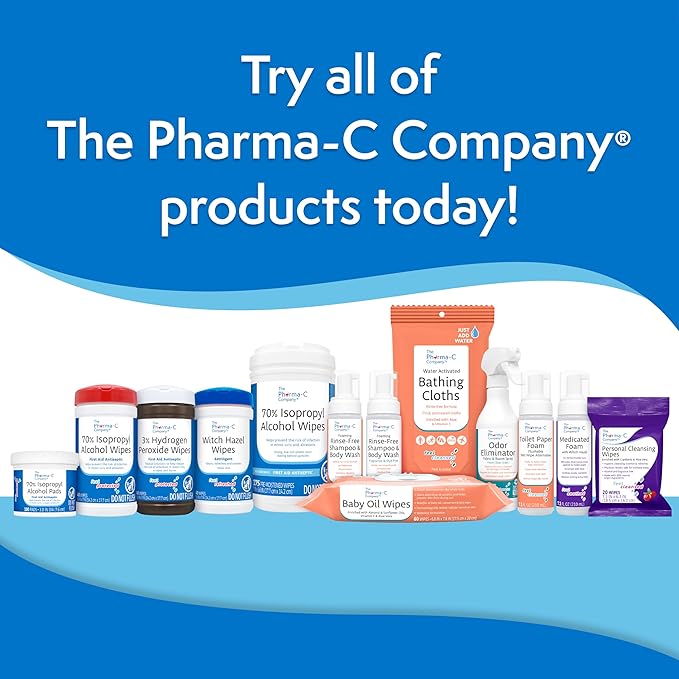 The Pharma-C Company - Witch Hazel Wipes [6 canisters] - Daily Toner & Astringent Cleansing Cloths for Face