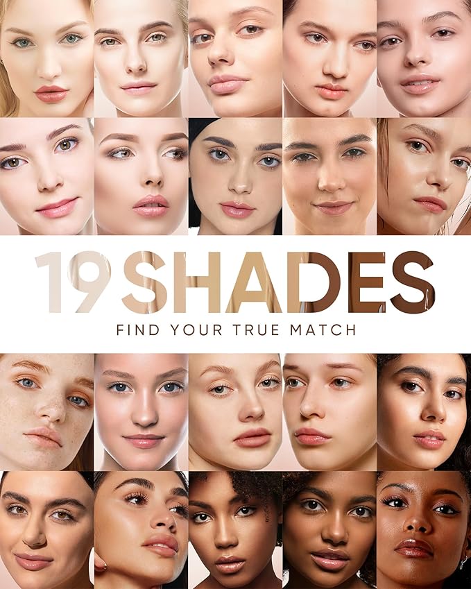 Full Coverage Cushion Foundation, Weightless, Skin Fit, Satin Glow Finish, Oil-Control Waterproof Foundation, Sweatproof Flawless BB Cream CC Korean Makeup