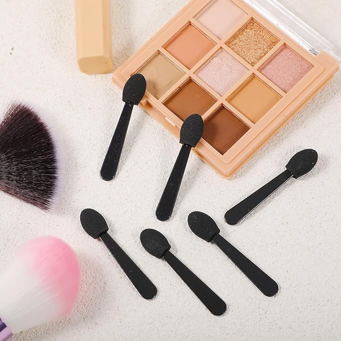 Disposable Eye Shadow Sponge Applicators, 120PCS Dual Sides Eye Shadow Brushes Mini Portable Travel Applicator Sticks Multipurpose for Makeup Nail Art