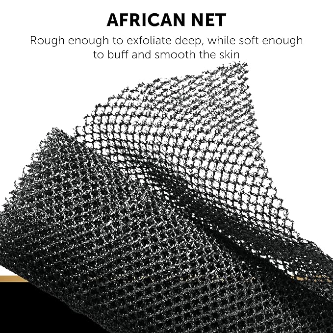 VALITIC Charcoal Kojic Acid Turmeric Black Soap Bar Dark Spot Remover for Body or Face Wash - 2 Pack and African Net Sponge