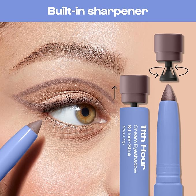 ALLEYOOP 11th Hour Waterproof Cream Eyeshadow Stick – Long-Lasting Eye Shadow Pencil & Eyeliner, Cream to Powder Stick & Highlighter – Smudge-Proof Eyeshadow Shimmer, Victory Blush Shimmer
