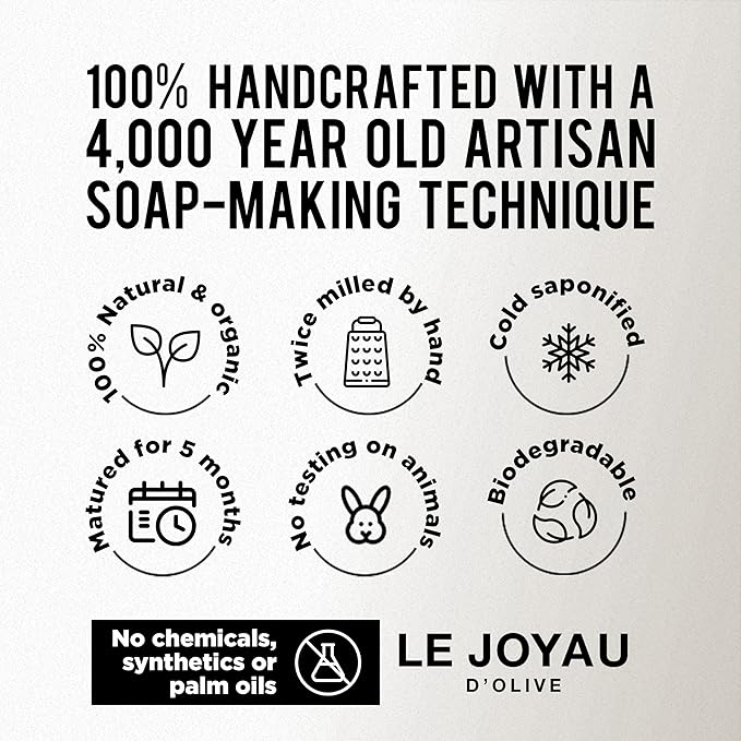 LJO Naturally Made No Perfume Soap | Enriched with Essential Oils | Free from Chemicals | No Titanium Dioxide | Handmade with 4 All-Natural Ingredients | Green Tea Mystique | Pack of 1