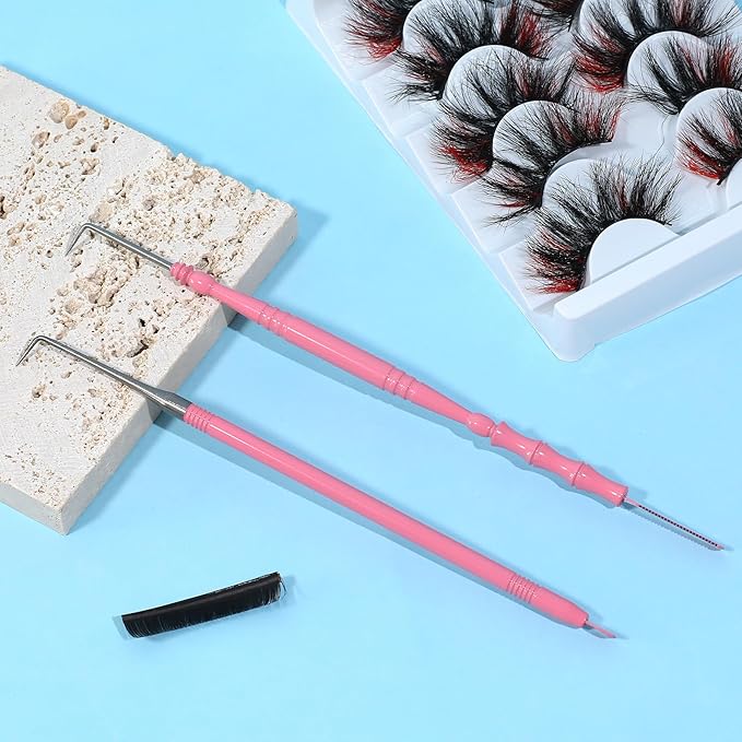 2 in 1 Lash Lift Tool Kit,Stainless Steel Lash Lift and Tint Kit Professional Lash Lift Supplies Metal Lash Lift Rods Eyelash Separator Tool with Separating Comb (2 Pack)