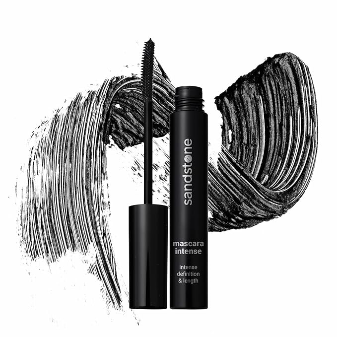 Hypoallergenic Mascara Sensitive Eyes - Smudge-Proof, Sweatproof and Lengthening with amazing separation of the lashes - Vegan and Non Toxic (Black, 9 ml)