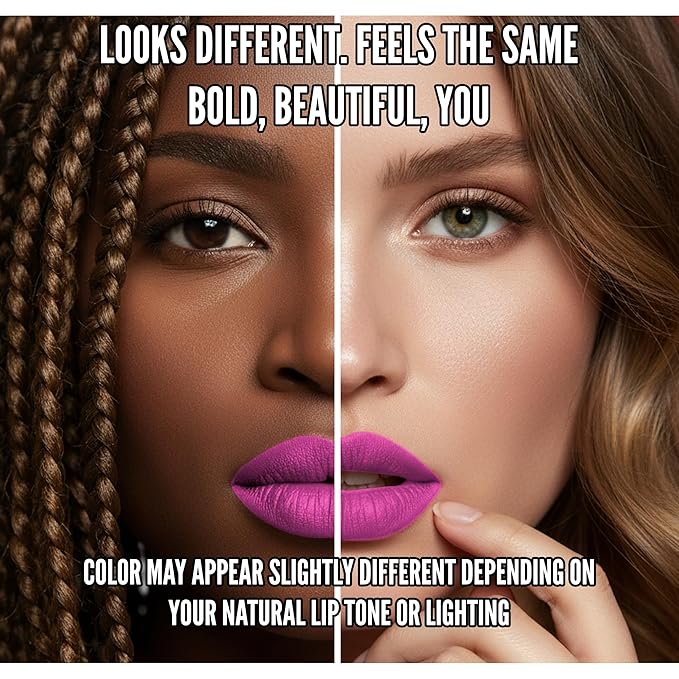 Long Lasting Lipstick with Lip Liner Combo | Waterproof & Transfer-Proof | Comfortable Hydrating with Shea Butter | Bold Pigment Matte Color Lip Stain | Talc-Free & Vegan Product that Performs | Pink
