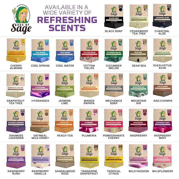 Natural Bar Soap Gift Set for Women Vegan Bath H made Cold Process Artisan with Essential Oil, Aromatic All Moisturizing Wash Soaps, Fragrant Victorian Scent (4 Pack) 1 Count (Pack of 4)