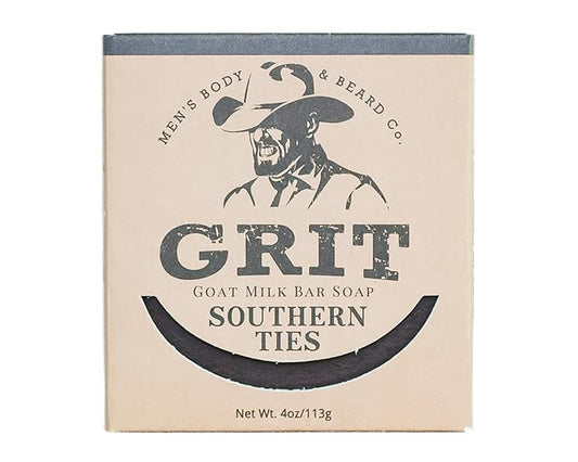GRIT Goat Milk Soap Bar Southern Ties | Dye-Free Soap Bar | Enriched with Nourishing Goat Milk | 4 oz